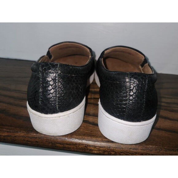 Pre-Owned VIONIC Splendid Snake Slip-On Women's Comfort Sneaker-Black - Size 7 - Picture 12 of 15
